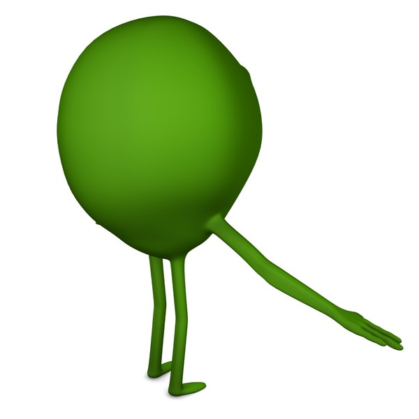 green monster 3d model - Green Monster by abramsdesign